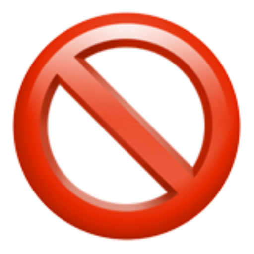 Ein Verbotszeichen als Symbol dafür, dass eine Website keine Google-Strafe haben darf