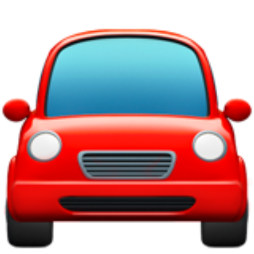 Fahrschulen Emoji als Symbol für Webdesign in dieser Branche