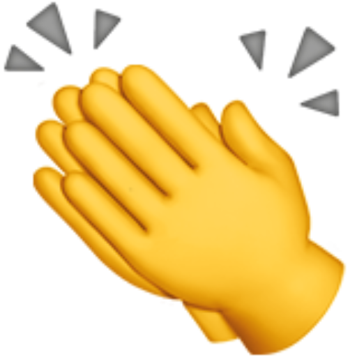 klatschende Hände-Emoji