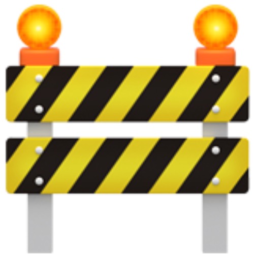 Ein Baustellen Emoji. Hier wird deine Landingpage erstellt