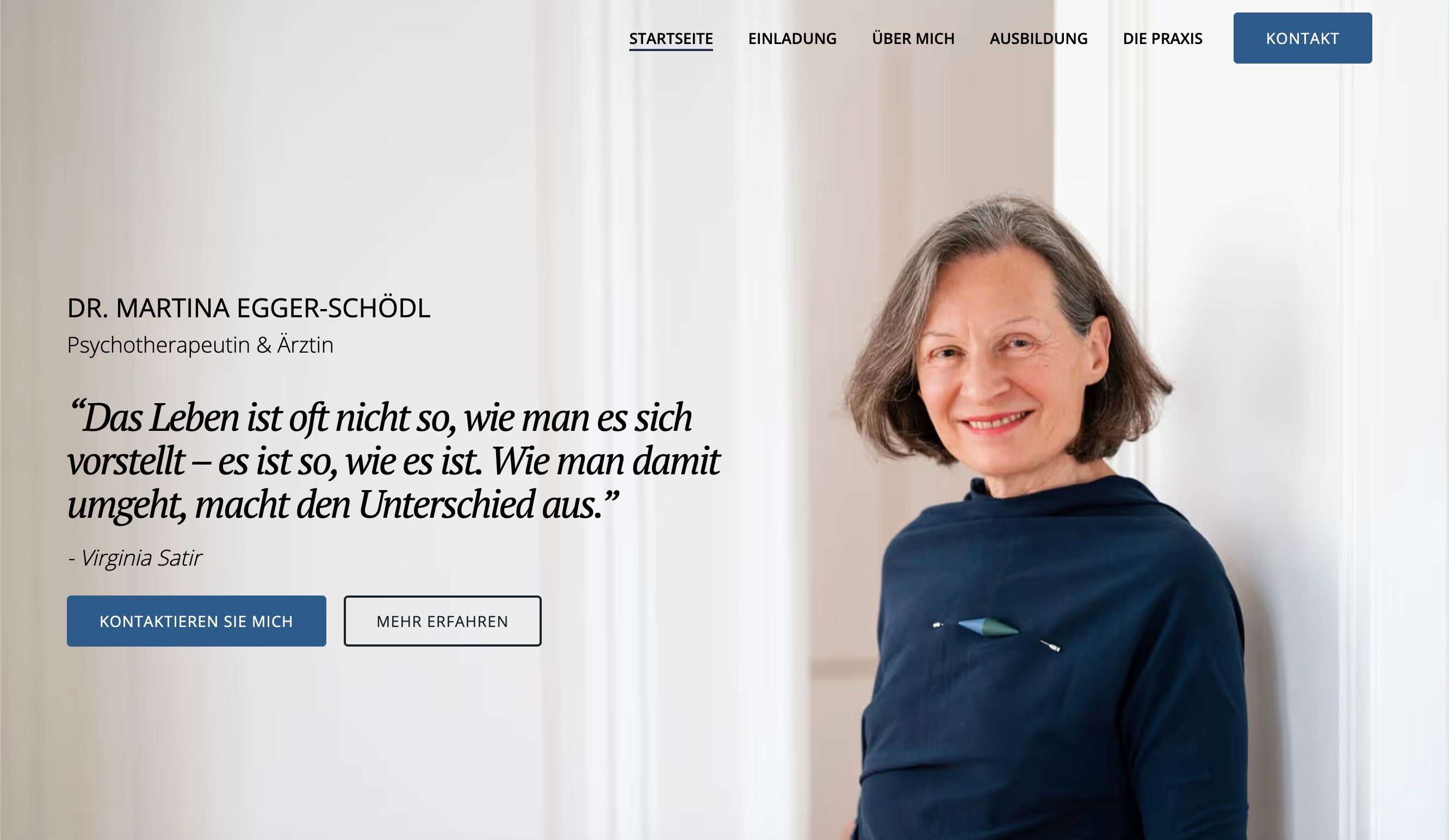 Screenshot von der Landingpage www.freyung.wien