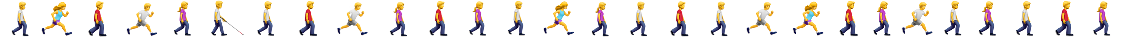 Walking Emojis