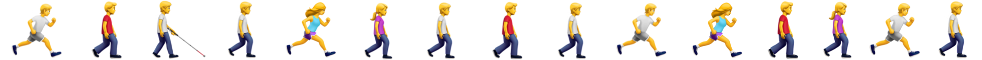 Walking Emojis