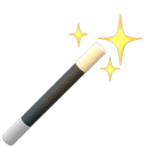 Ein Zauberstab-Emoji für die automatisch erkannten Sonderfälle im Impressum-Generator