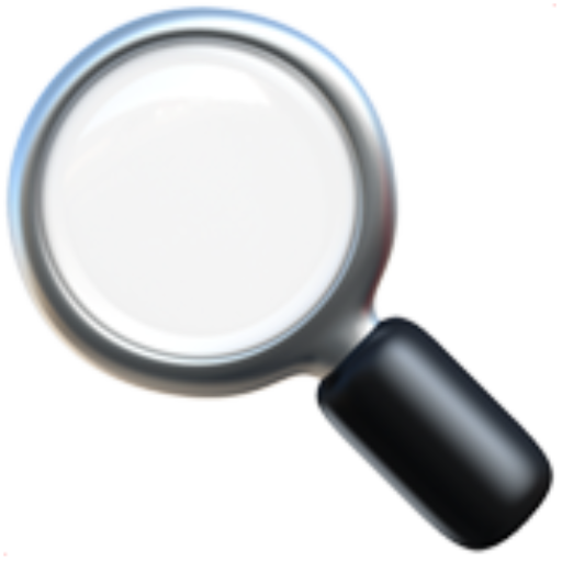 Ein Lupen-Emoji für den automatischen Website-Scan des Datenschutzerklärung-Generators