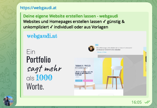 Screenshot OG Tag Vorschau webgaudi.at