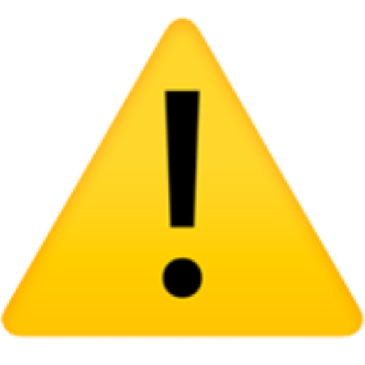 Warnschild-Emoji