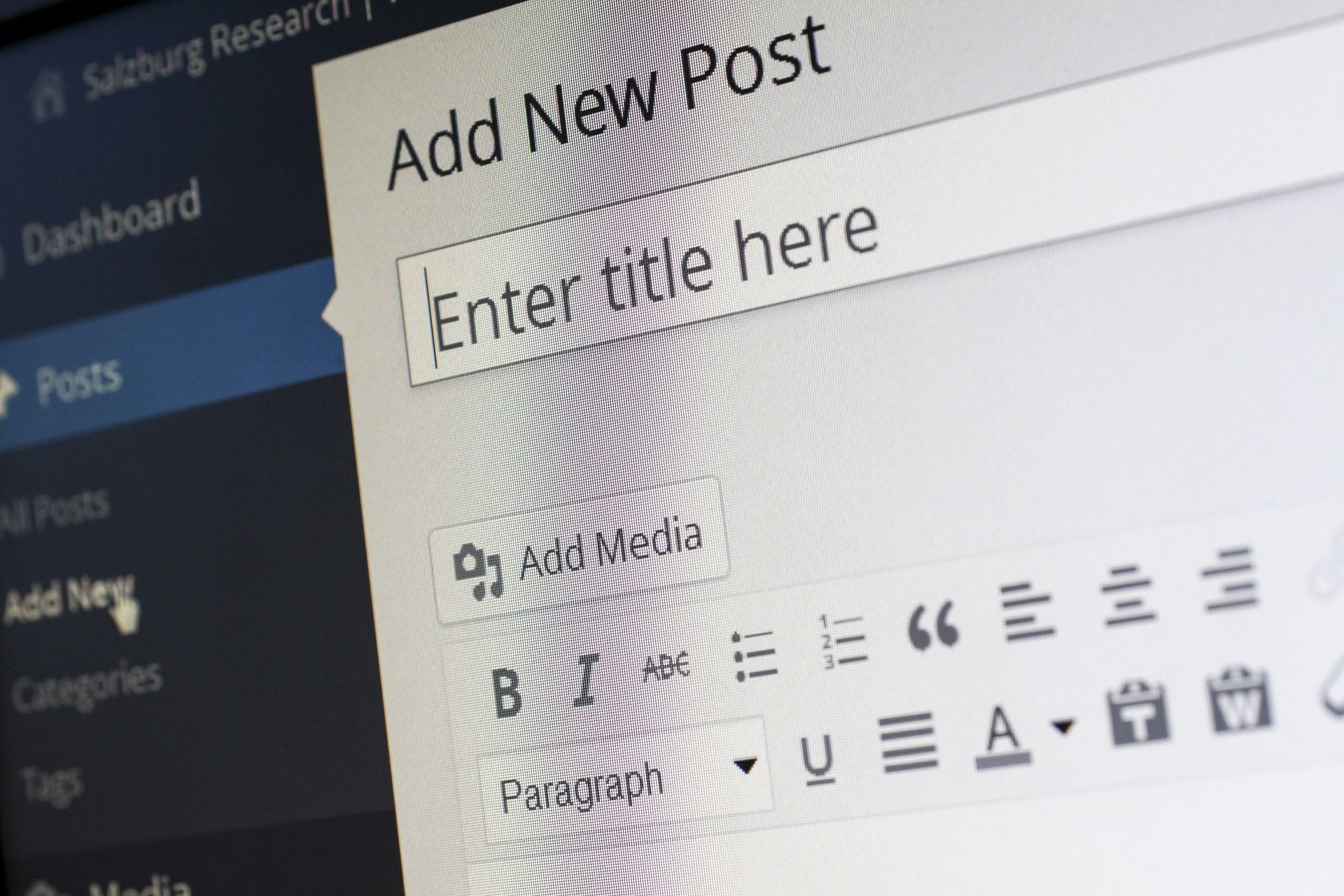 Das Erstellen von einem neuen Post/Beitrag auf deiner Website im WordPress Admin Dashboard